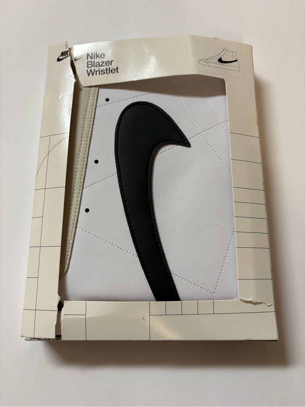 Nike blazer black and white Swoosh By Nike Logo wristlet - Picture 10 of 13